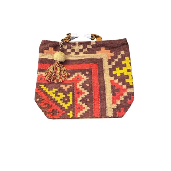 Panache Handbags - Panache‎ Boho Gypsy Long Large Lima Tote Aztec Southwestern Tapestry